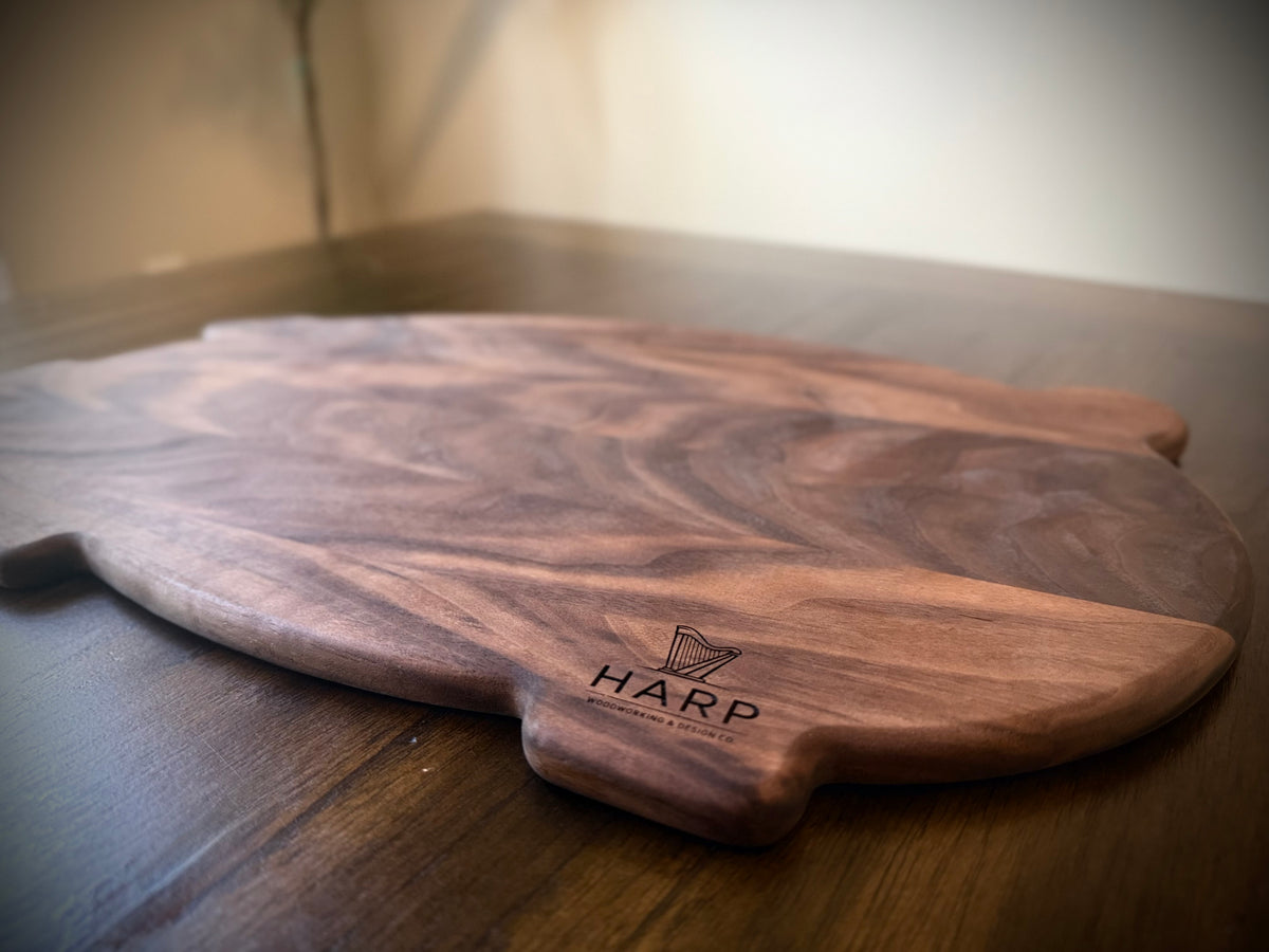 Handmade Pig-Shaped Serving Board - 18”x11”x1/2”